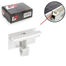 4x Endklemme silber Alu Profil