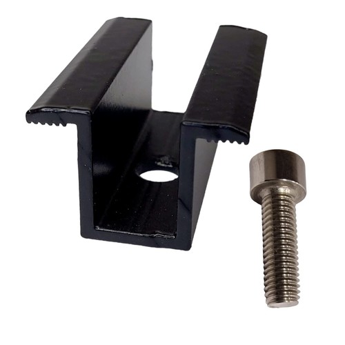 Mittelklemme 30mm schwarz - x,